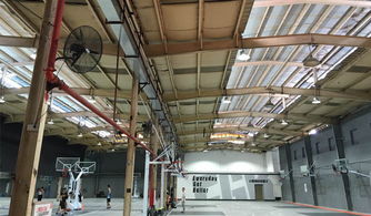 深圳聯(lián)華籃球場室內(nèi)led工廠燈照明工程案例